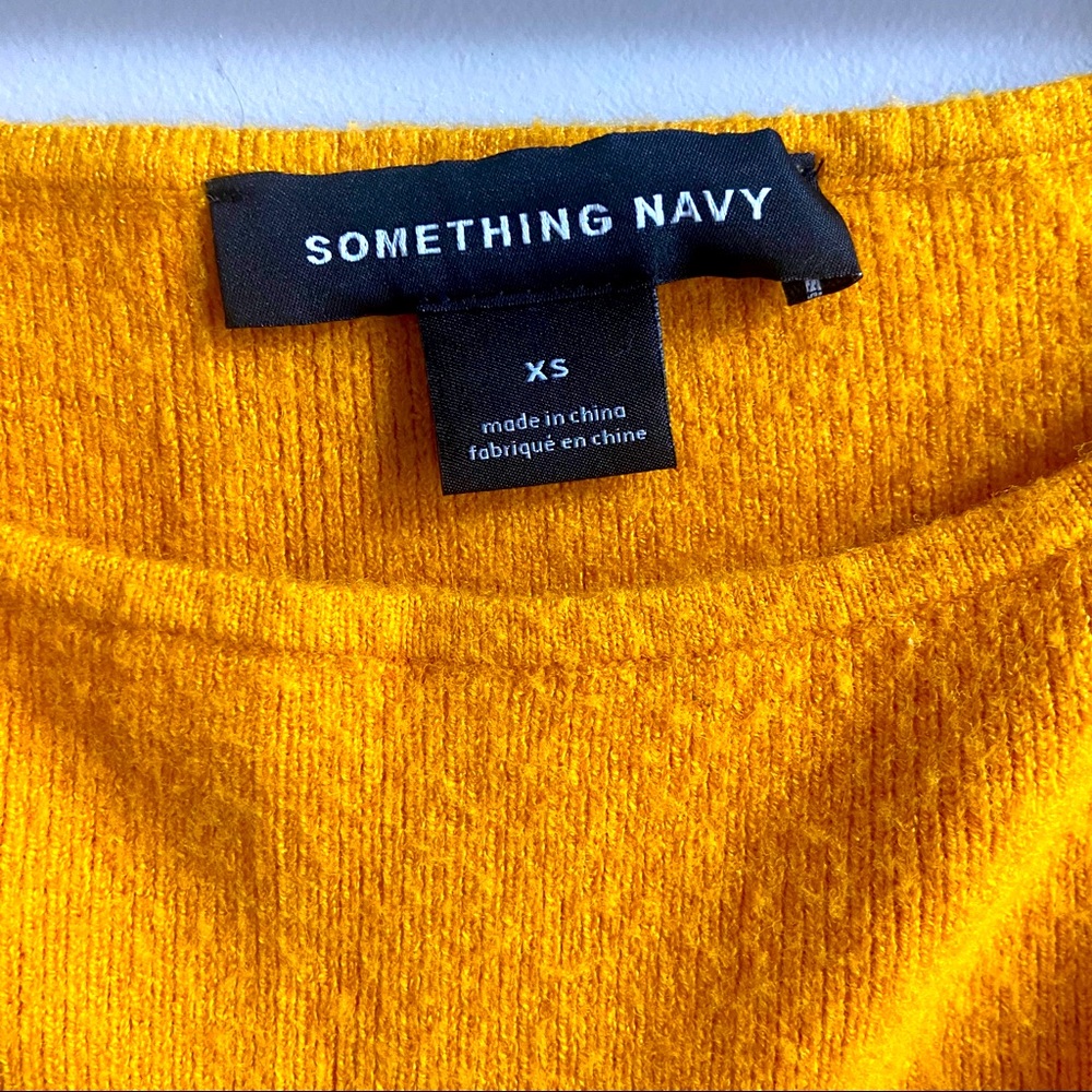 Something Navy Yellow Pullover Sweater Nordstrom - image 2